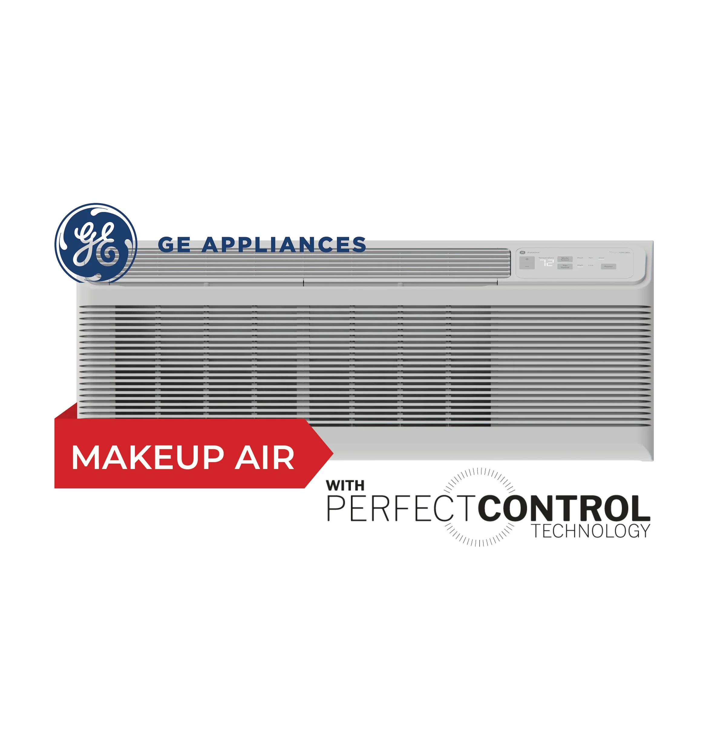 GE Zoneline Makeup Air Heat Pump PTAC with Variable Speed Inverter Technology - 4,000 to 15,000 BTU - 208/230 V