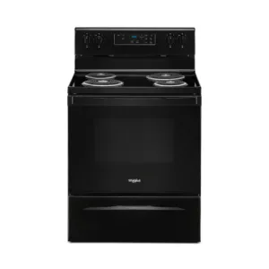 Whirlpool 30" Wide Electric Range - 4.8 Cu. Ft. - Black