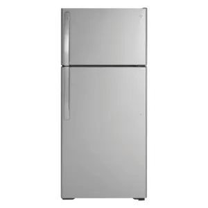 GE 16.6 Cu. Ft. Top Freezer Refrigerator - 28" Wide - Stainless