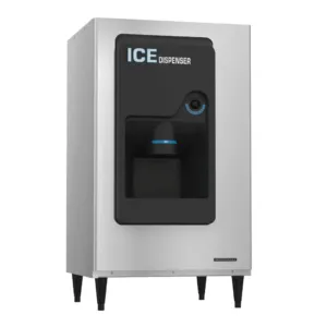 Hoshizaki 30″ Wide Hotel/Motel Ice Dispenser - 200 lbs. Capacity – Stainless Steel Exterior